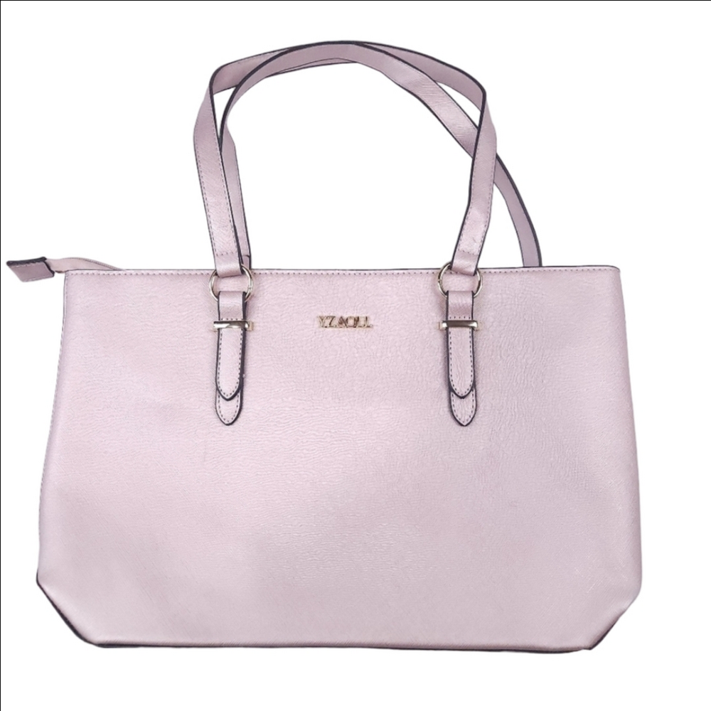 YZAOLL Rose Gold Shoulder Bag with Matching Wristlet